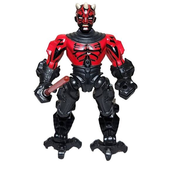 Darth Maul Hasbro LFL Hero Smashers 6" Action Figure With Lightsaber Pre-owned - Picture 1 of 5